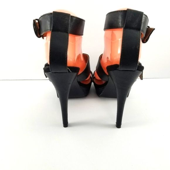 Nine West Women's Shoes Sandals Heel Black Size 8 (S558) - Picture 4 of 7